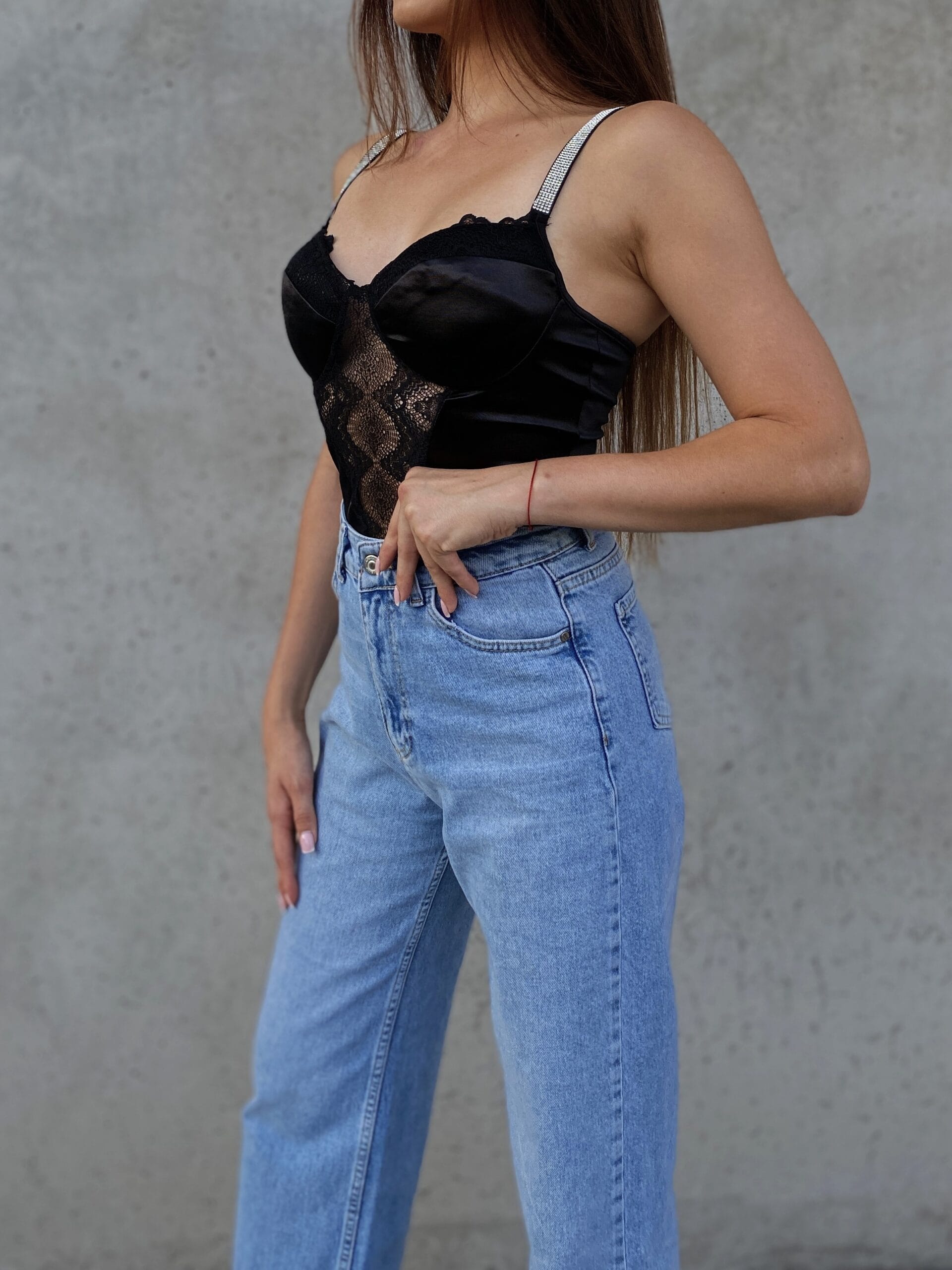 FLARE JEANS - jeansy wide leg - obrazek 2