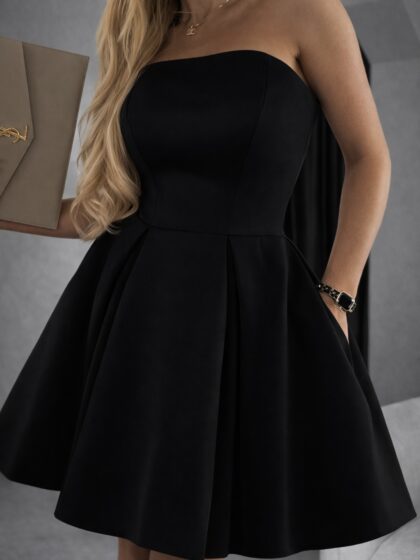 BLACK BUBBLE DRESS - czarna sukienka bombka