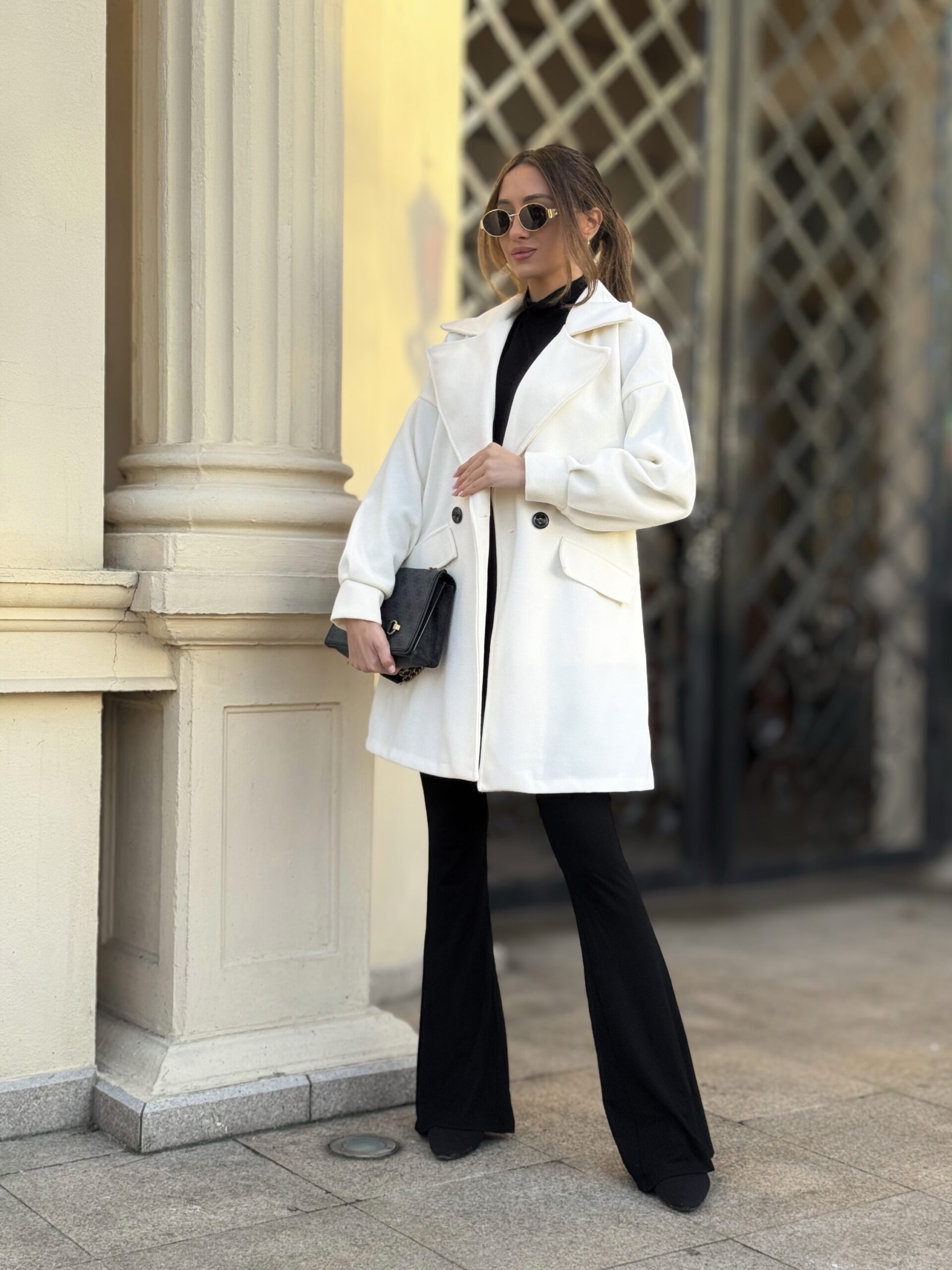 MILANO ÉCRU COAT - klasyczny płaszcz - obrazek 2