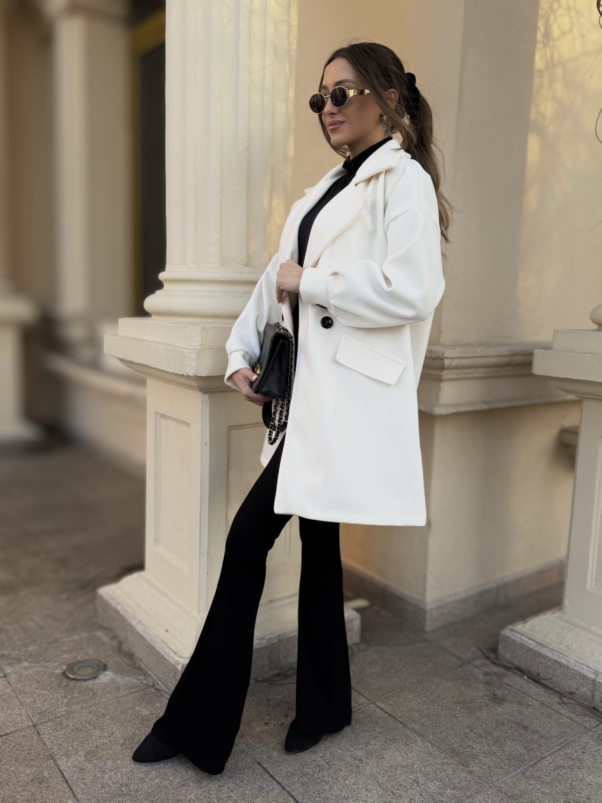 MILANO ÉCRU COAT - klasyczny płaszcz - obrazek 4