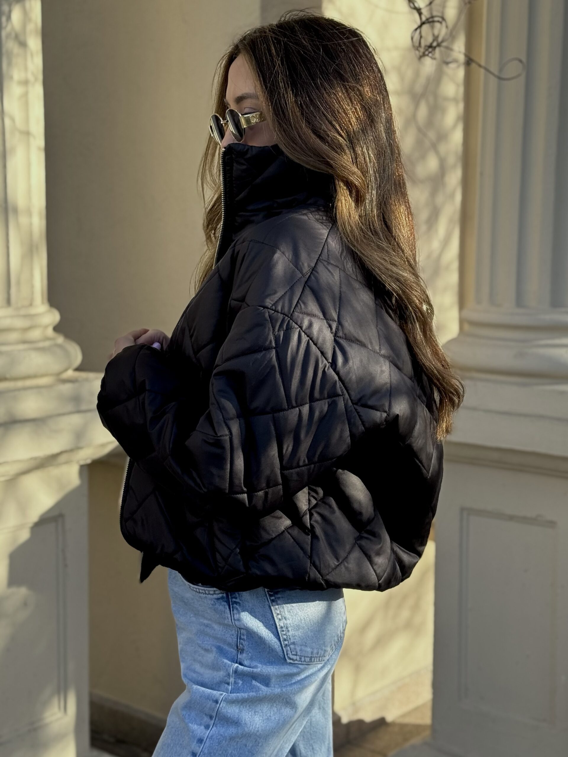 BLACK BREEZE - pikowana kurtka - obrazek 2