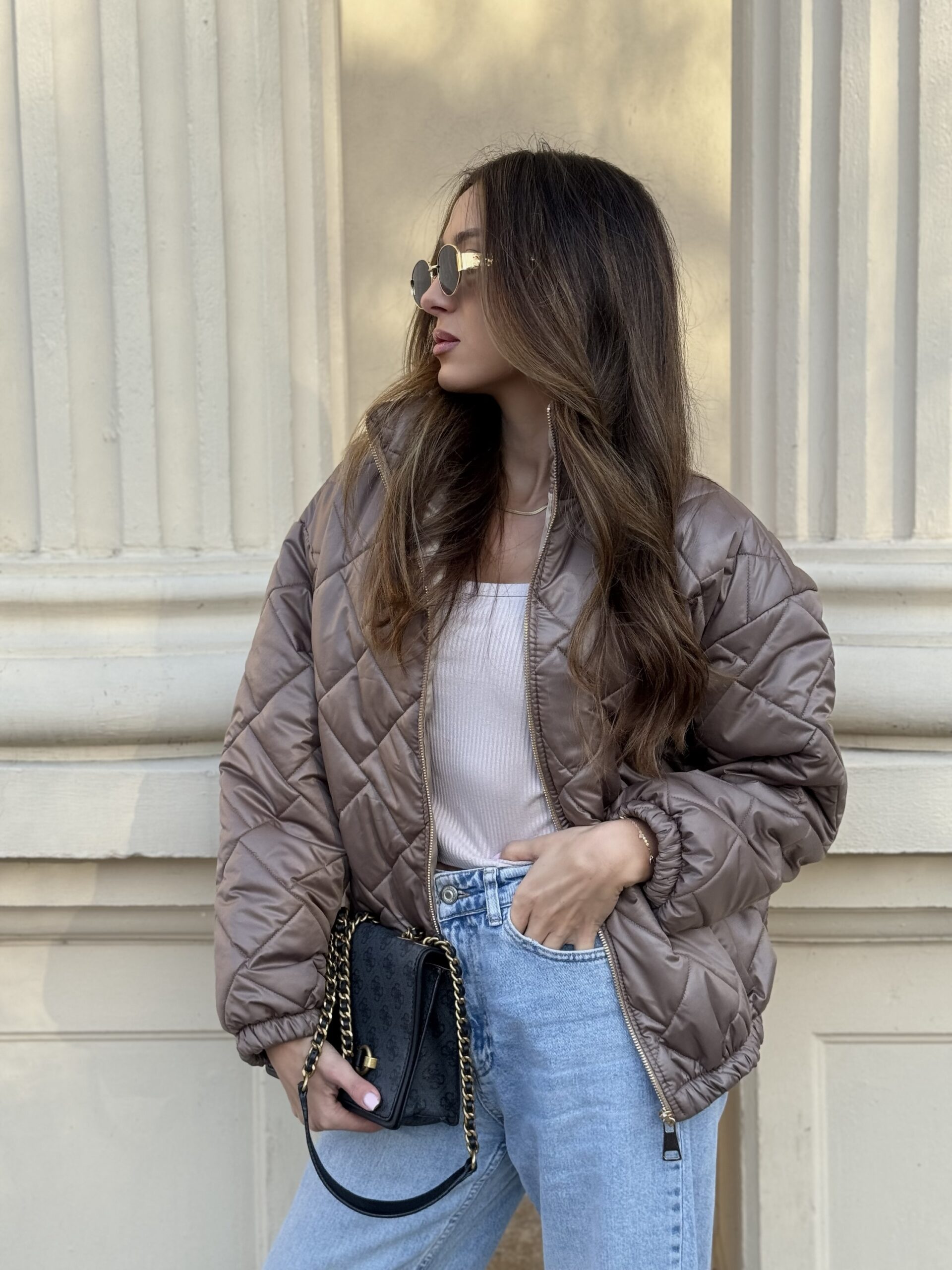 MOCCA BREEZE - pikowana kurtka - obrazek 4