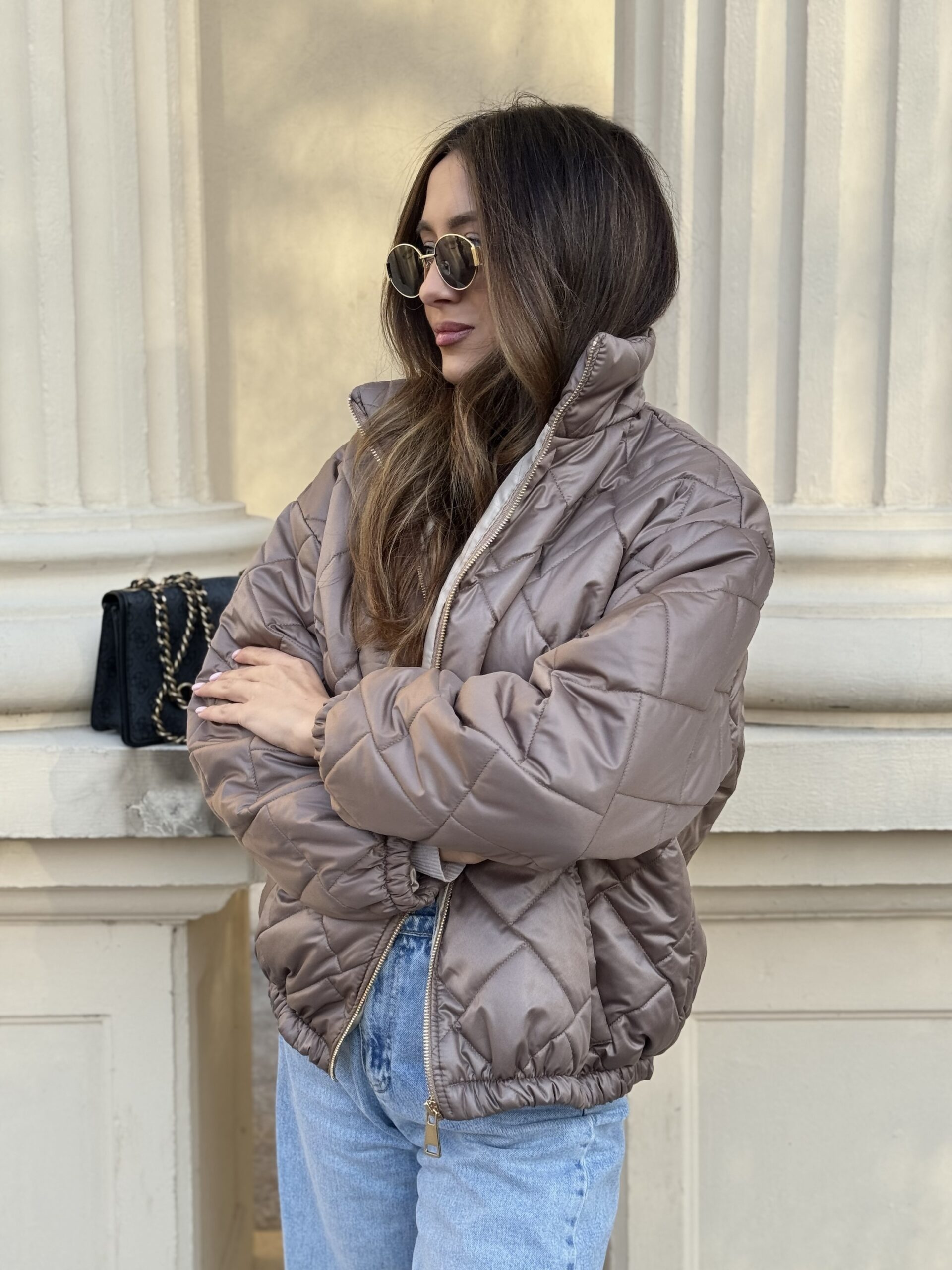 MOCCA BREEZE - pikowana kurtka - obrazek 2