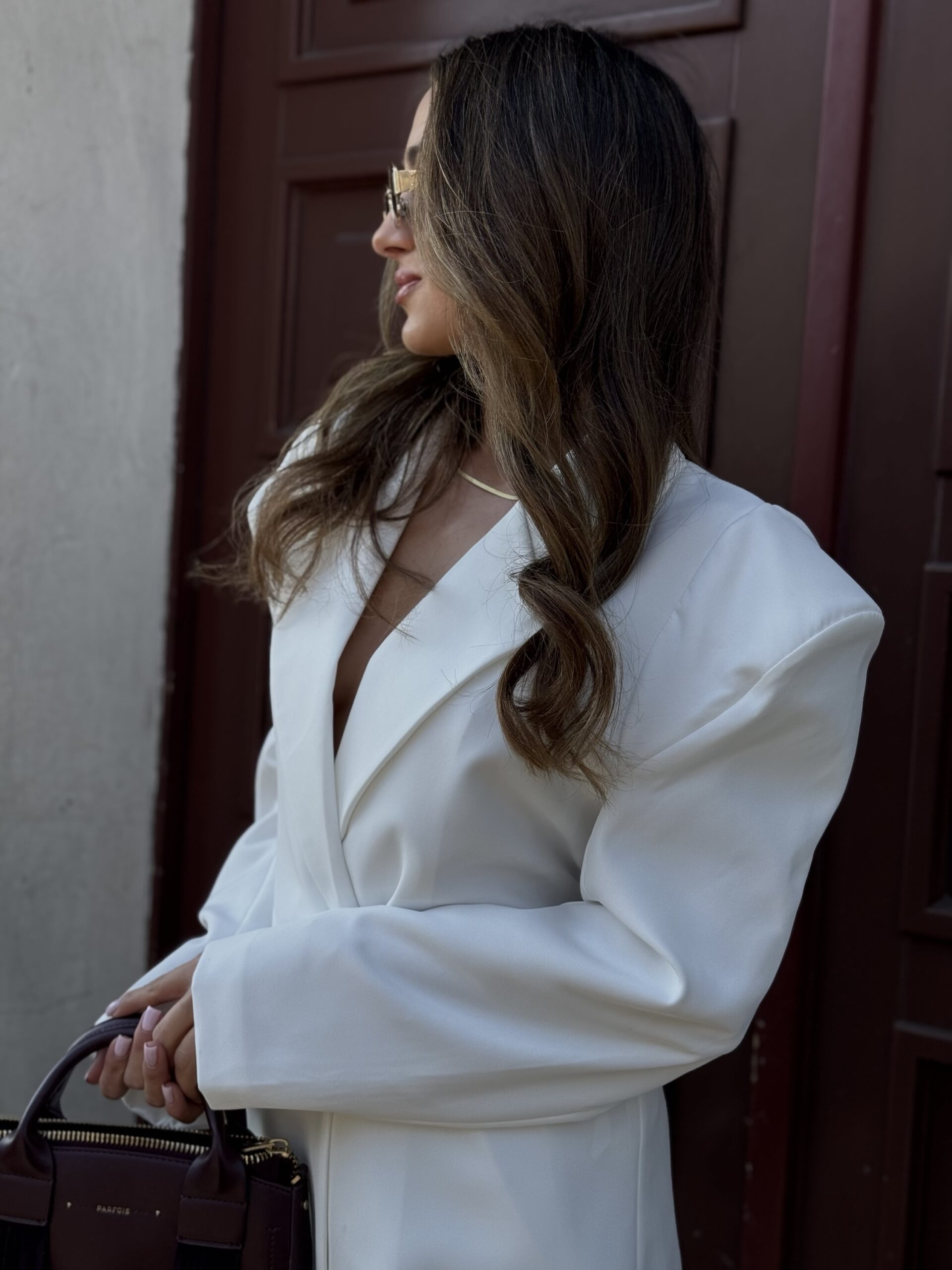 BOW BLAZER - biała marynarka - obrazek 6