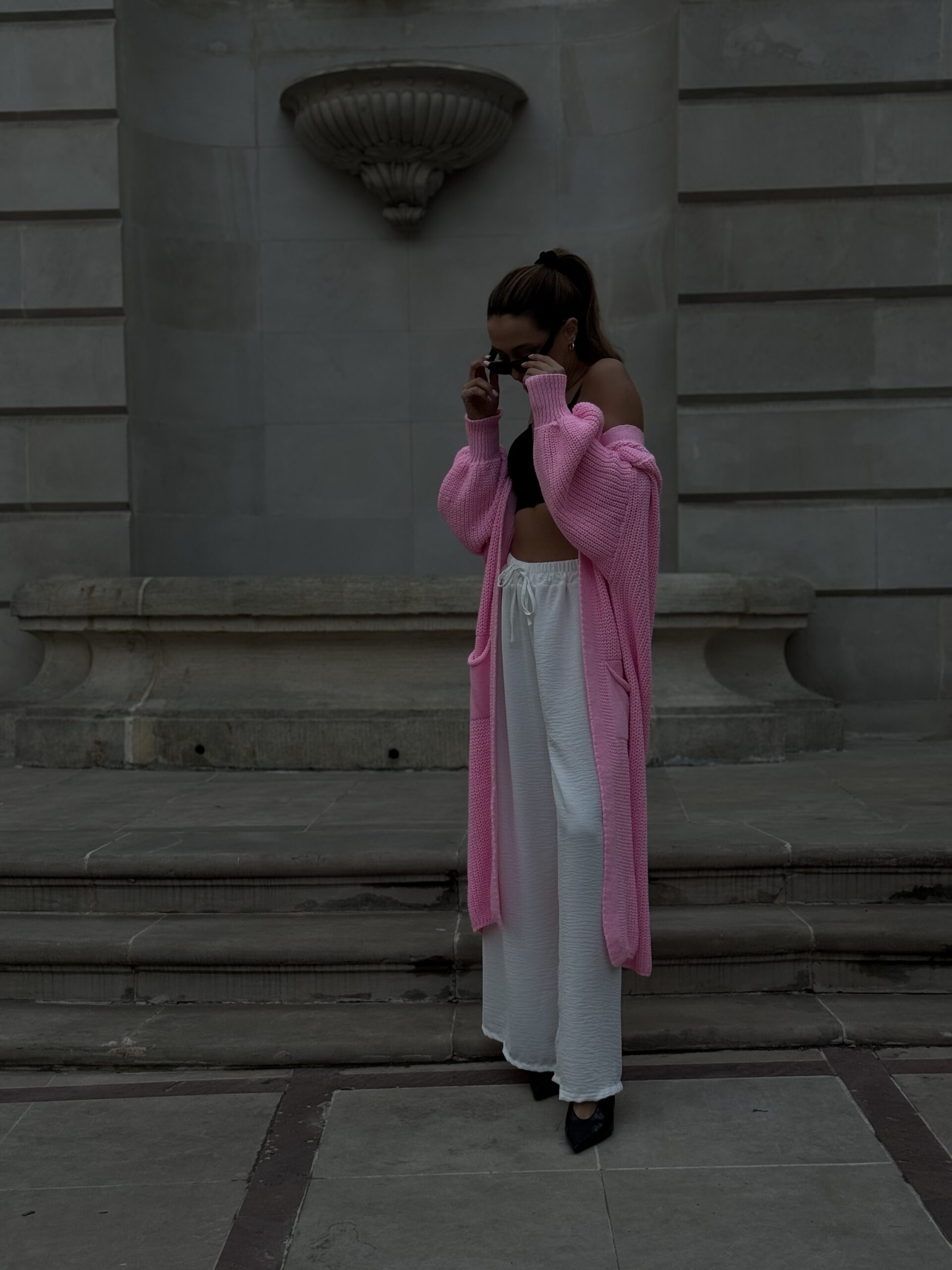 BROWN CARDIGAN - brązowy kardigan - obrazek 5