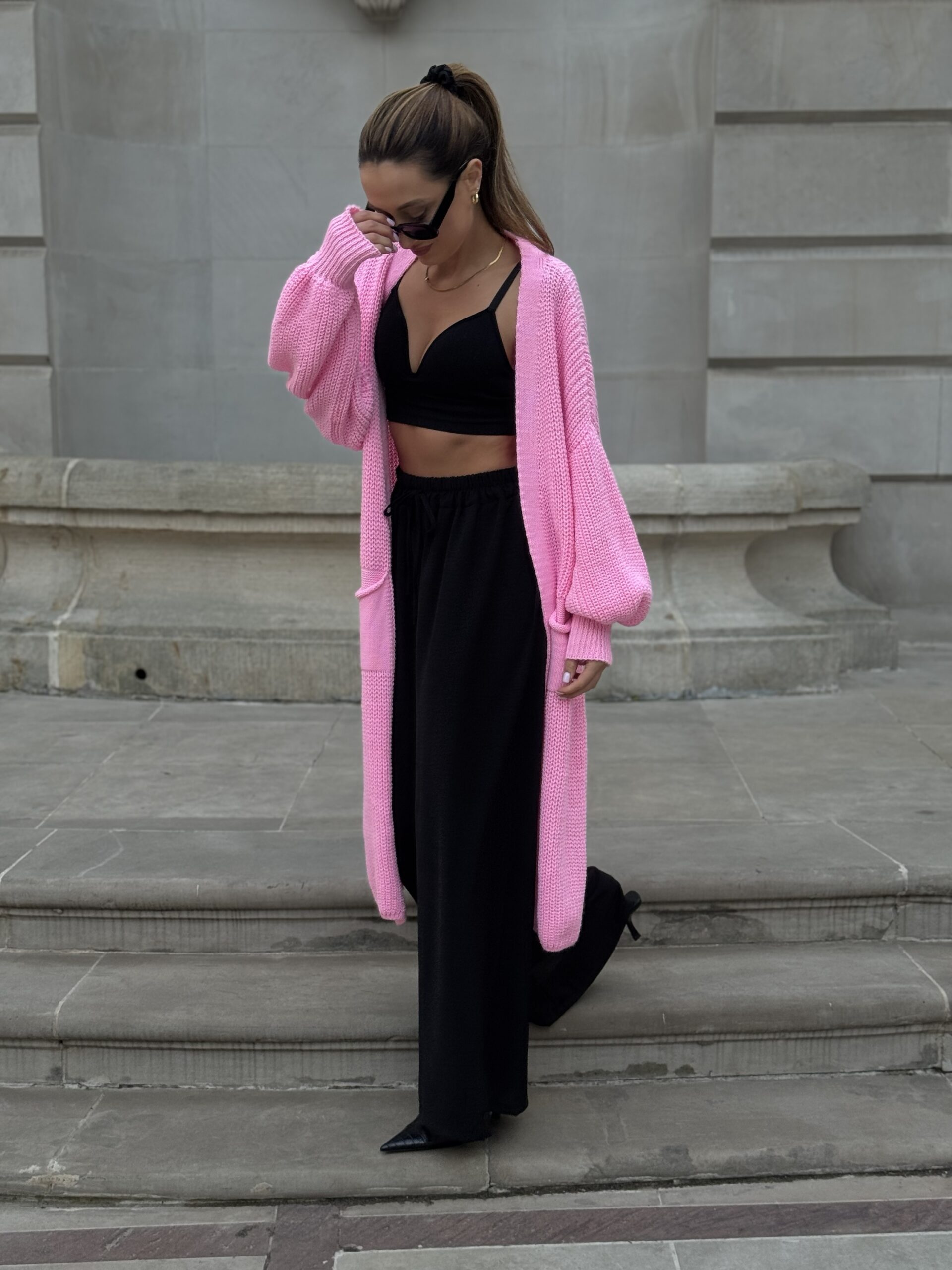 COMFY PANTS - czarne szerokie spodnie - obrazek 5