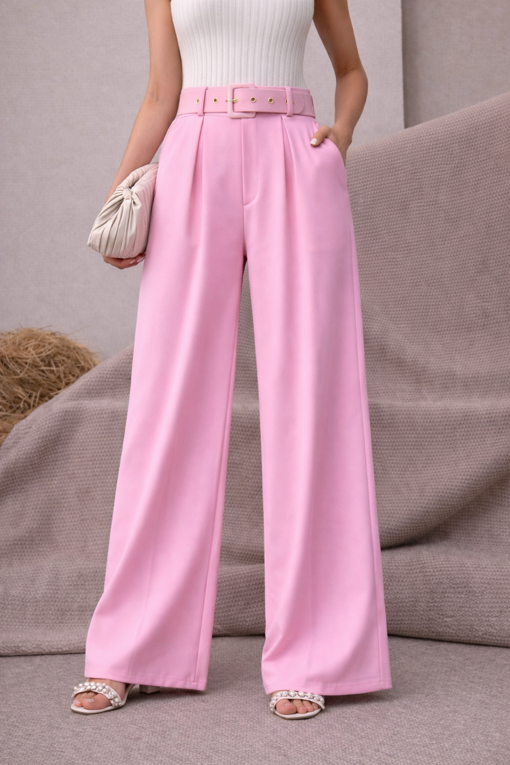 BARBIE PANTS - różowe spodnie - obrazek 2