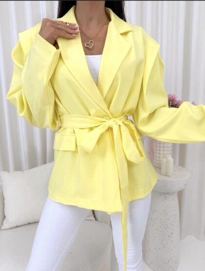 LIMONE BLAZER - żółta marynarka