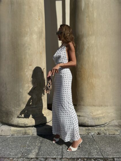 MONACO DRESS - maxi sukienka w kropki