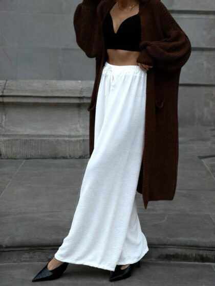 BROWN CARDIGAN - brązowy kardigan